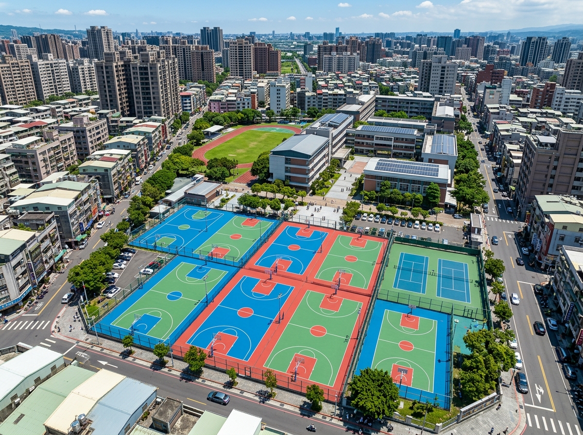 济南市塑胶跑道硅PU篮球场 - 一站式服务
